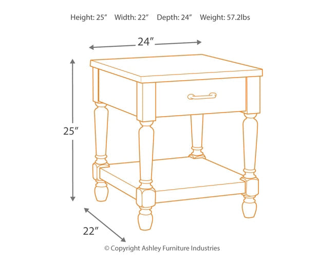 Shawnalore Coffee Table with 1 End Table