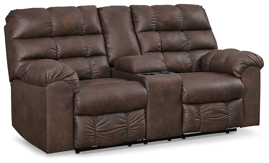 Derwin Manual Reclining Sofa and Loveseat