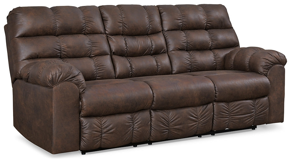 Derwin Manual Reclining Sofa and Loveseat