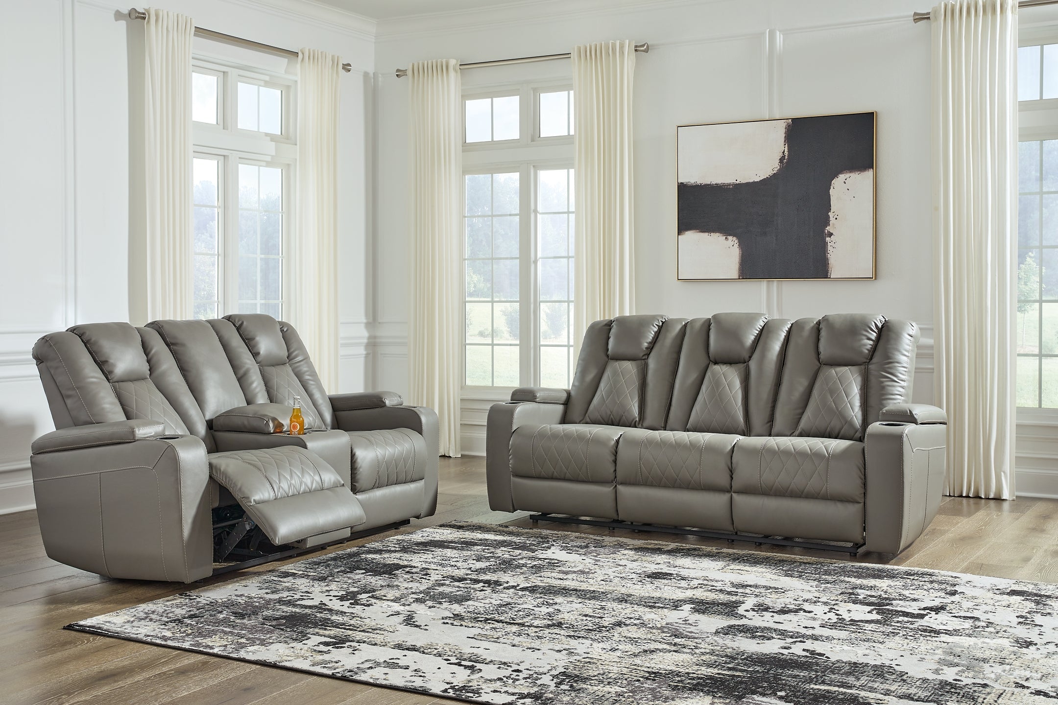 Mancin Manual Reclining Sofa and Loveseat