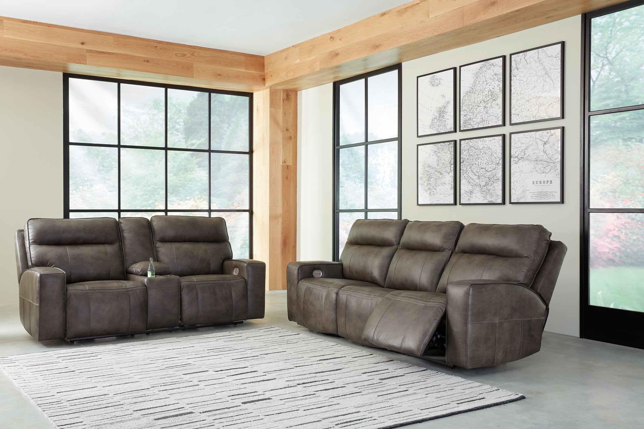 Game Plan Power Reclining Sofa and Loveseat