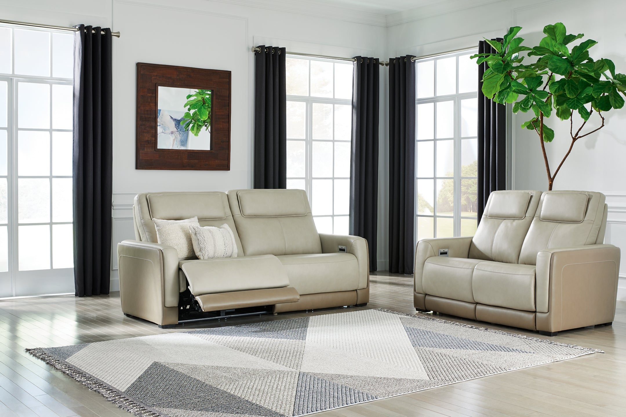 Battleville Power Reclining Sofa and Loveseat