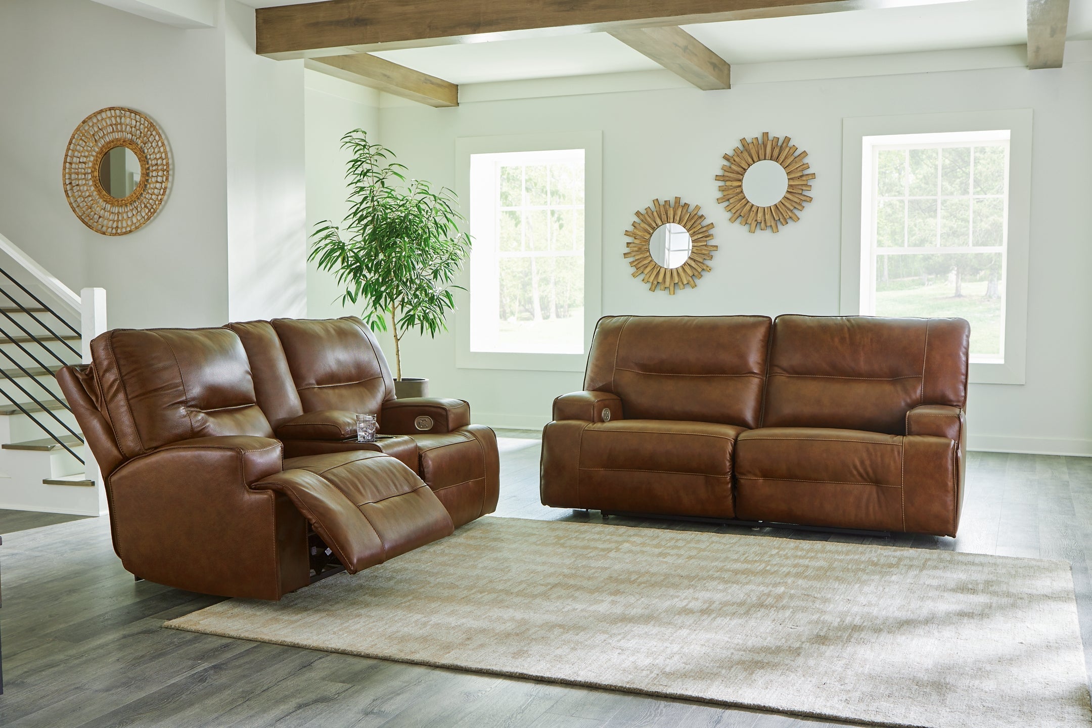 Francesca Power Reclining Sofa and Loveseat