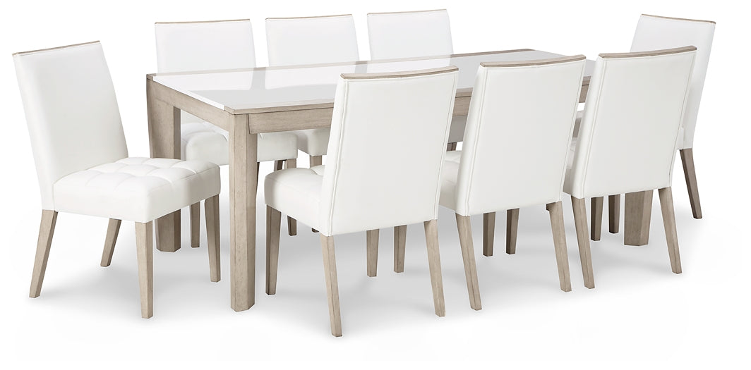 Wendora Dining Table and 8 Chairs