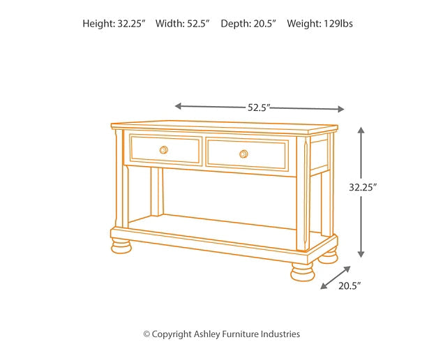 Porter Console Sofa Table