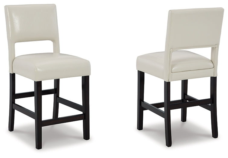 Leektree Counter Height Bar Stool (Set of 2)