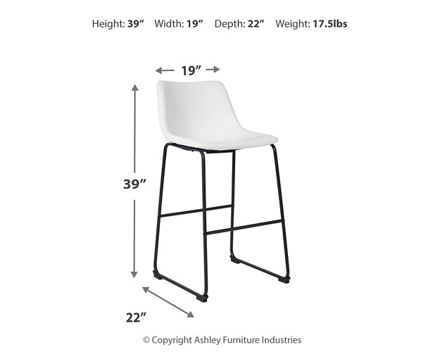 Centiar Pub Height Bar Stool (Set of 2)