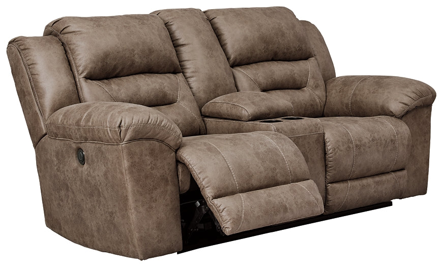 Stoneland Power Reclining Sofa and Loveseat