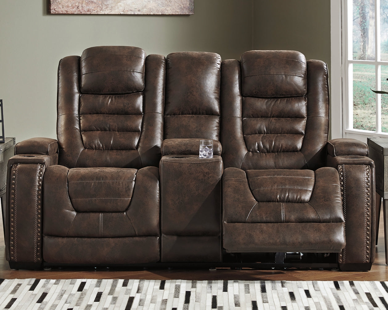 Game Zone Power Reclining Sofa and Loveseat