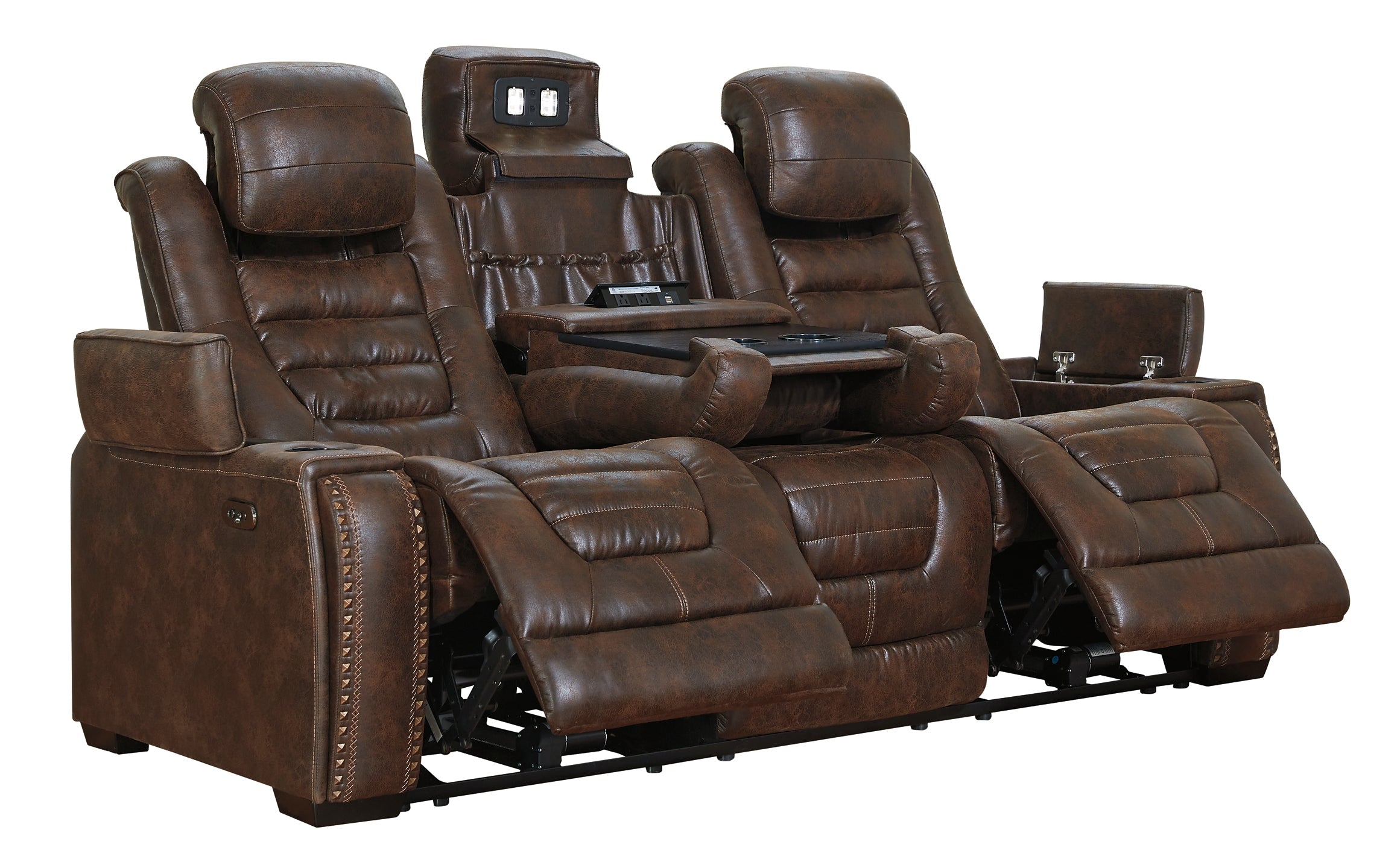 Game Zone Power Reclining Sofa and Loveseat