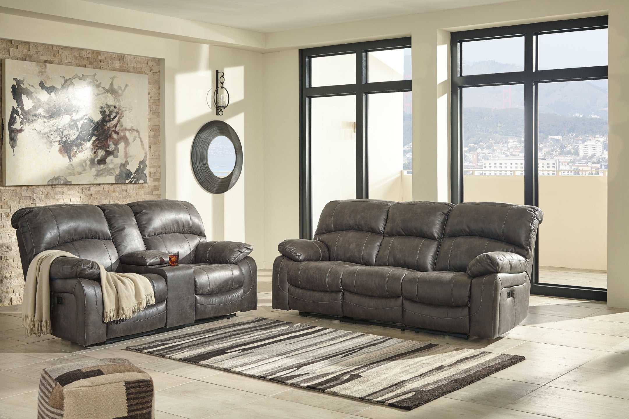 Dunwell Power Reclining Sofa and Loveseat