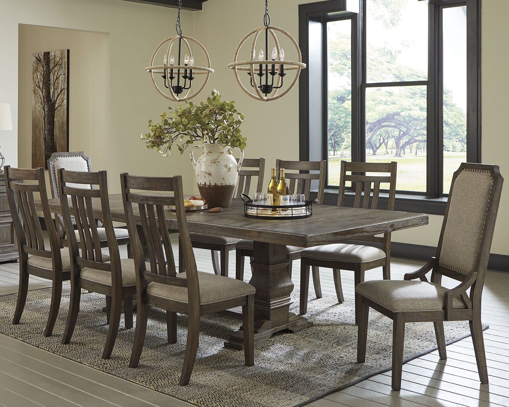 Wyndahl Dining Table and 8 Chairs