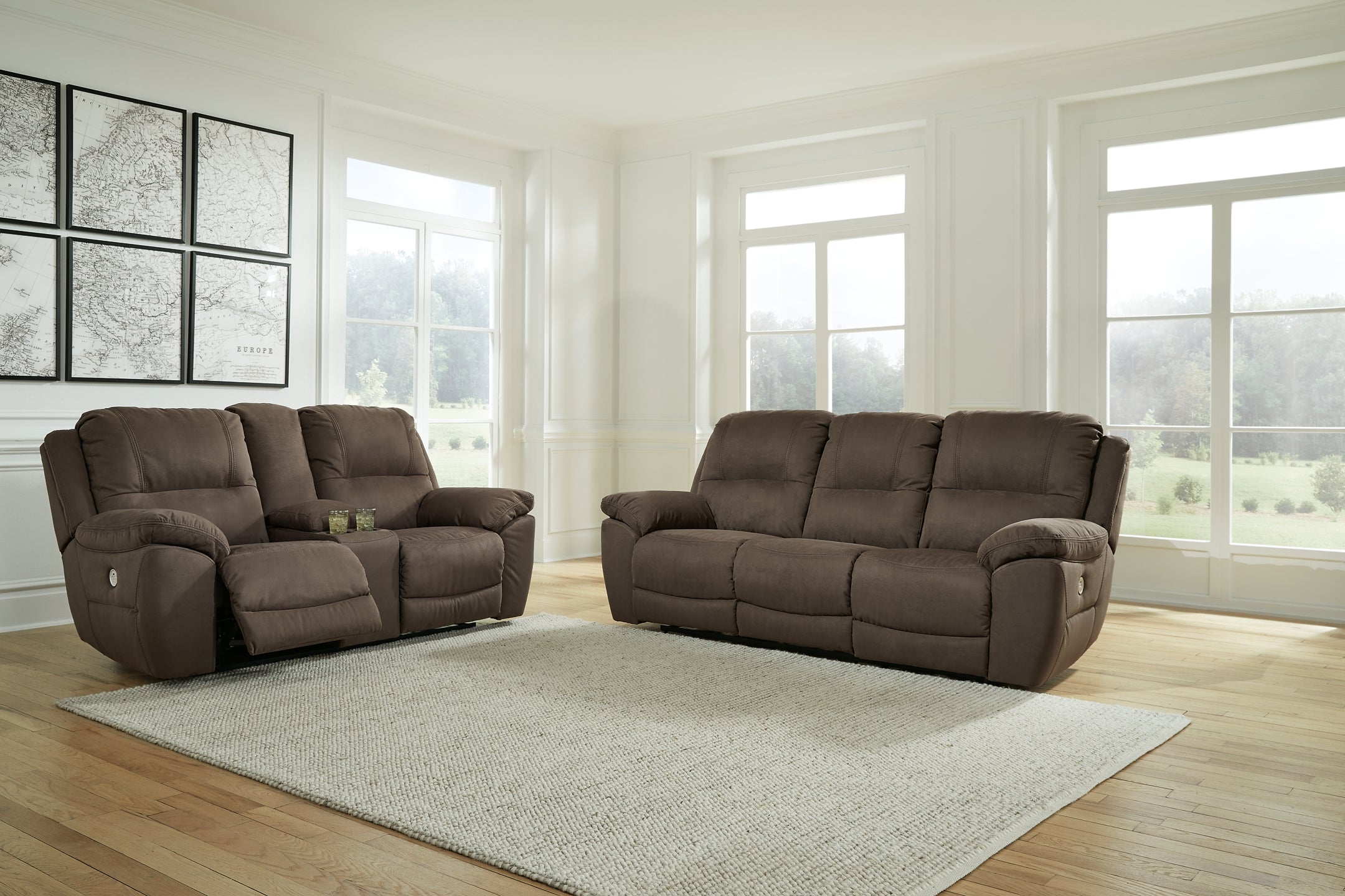 Next-Gen Gaucho Power Reclining Sofa and Loveseat