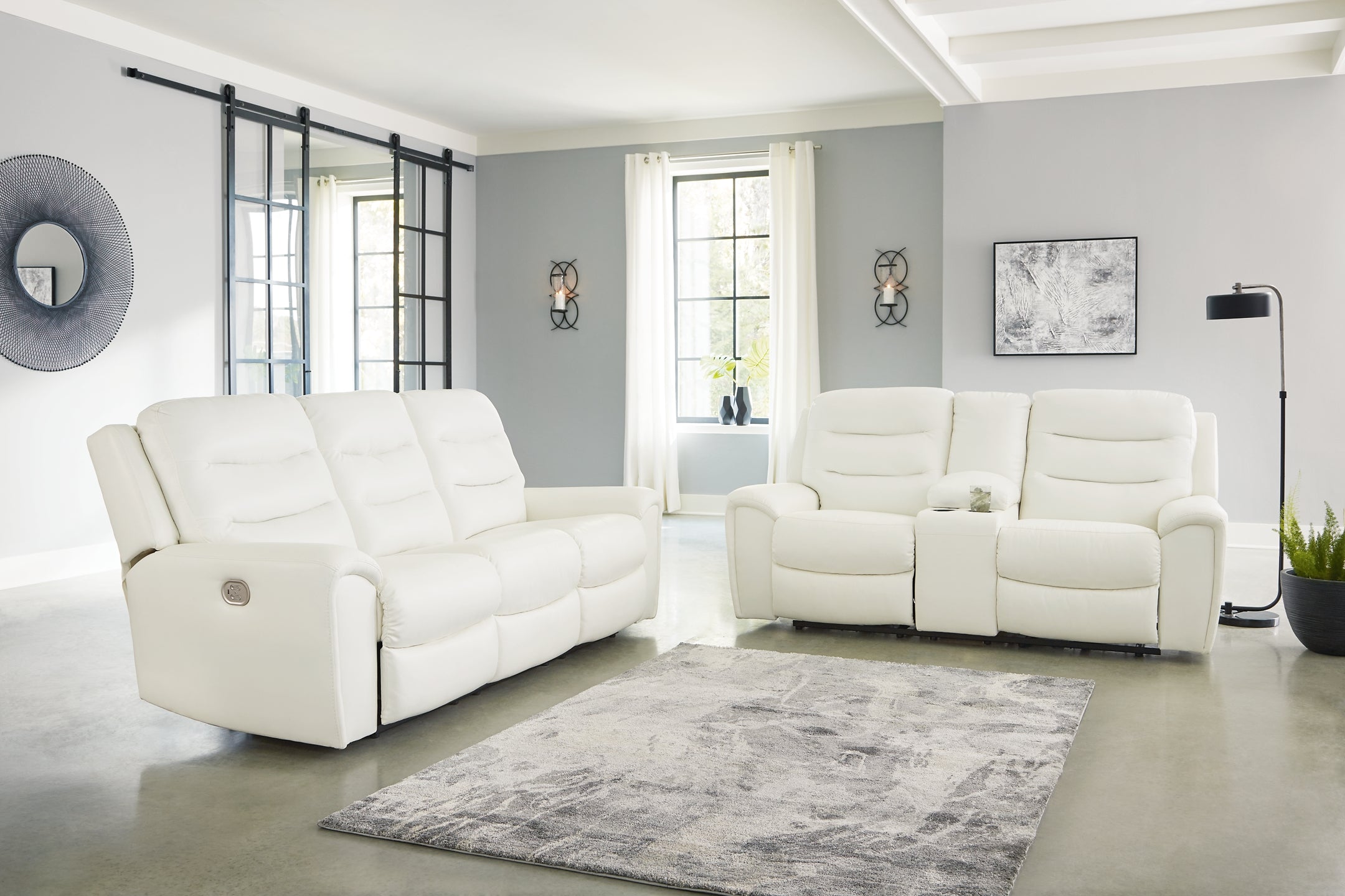 Warlin Power Reclining Sofa and Loveseat