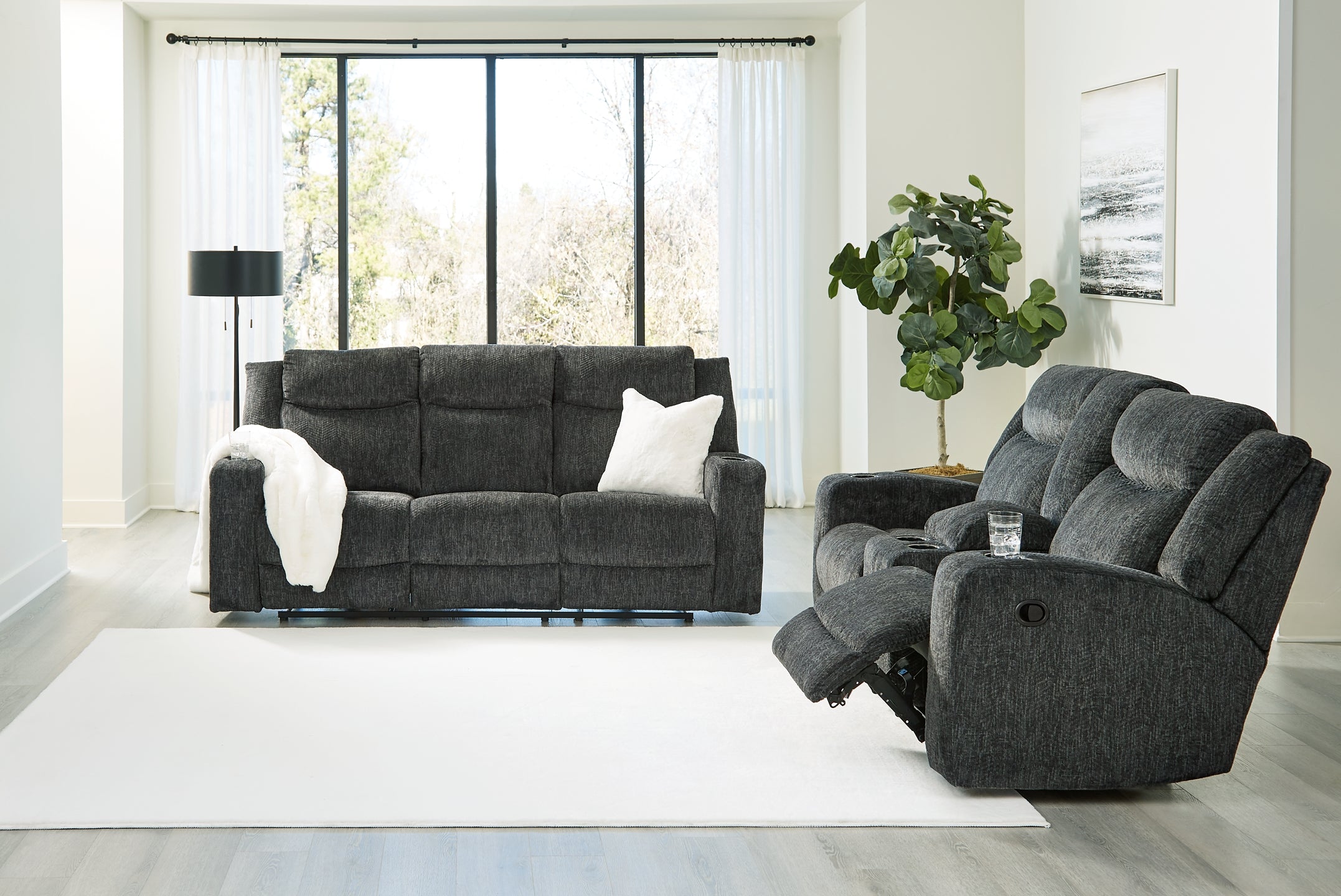 Martinglenn Manual Reclining Sofa and Loveseat