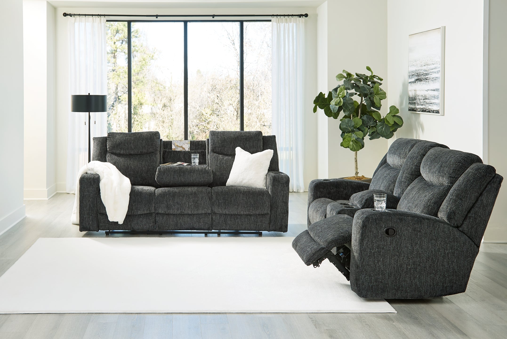 Martinglenn Manual Reclining Sofa and Loveseat