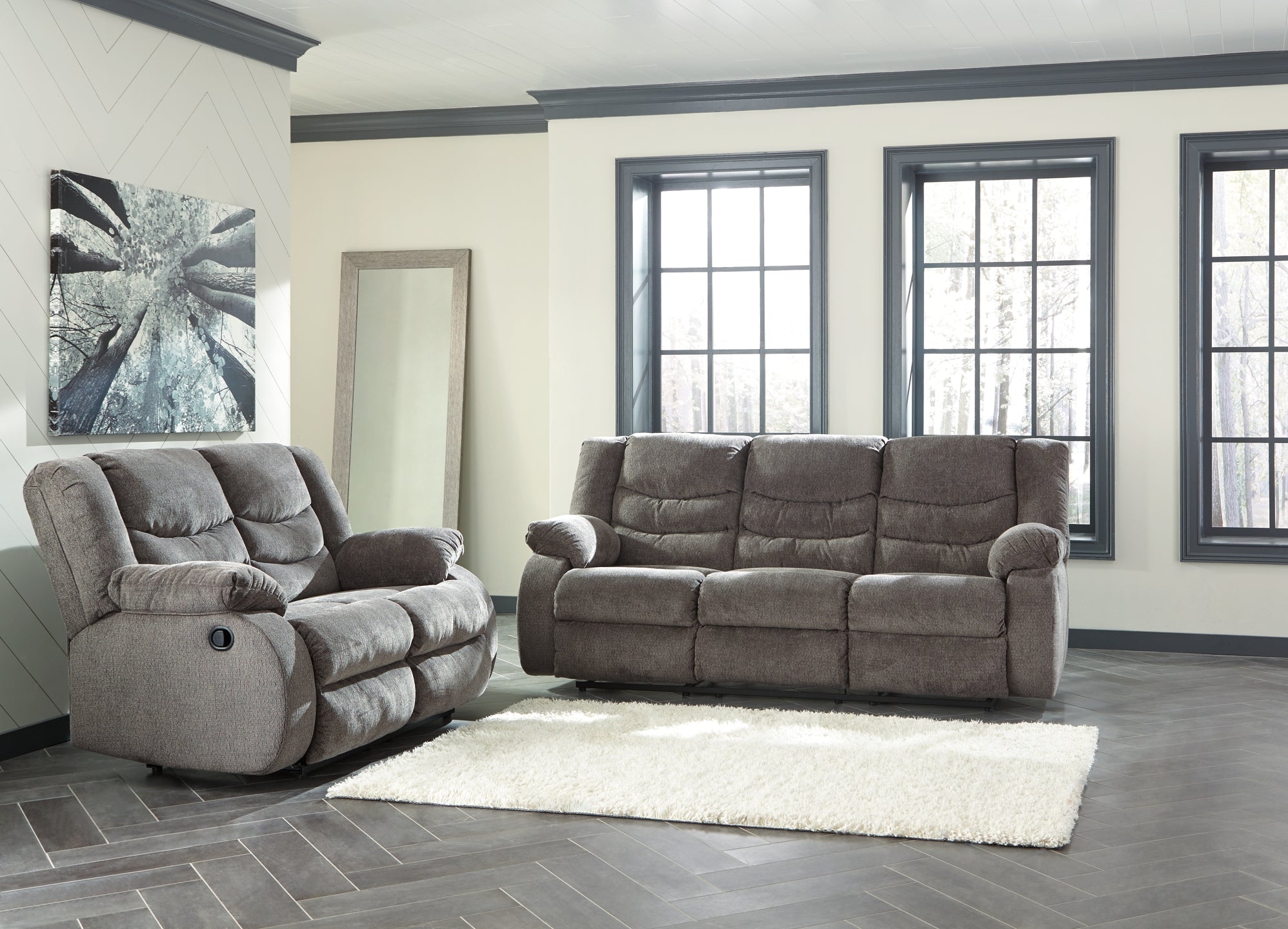 Tulen Manual Reclining Sofa and Loveseat