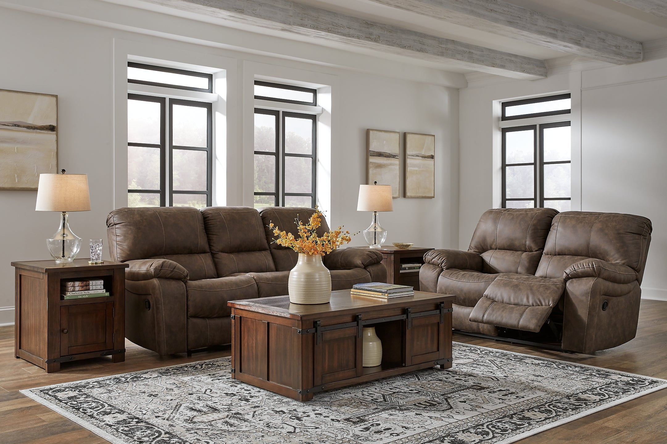 Kilmartin Manual Reclining Sofa and Loveseat