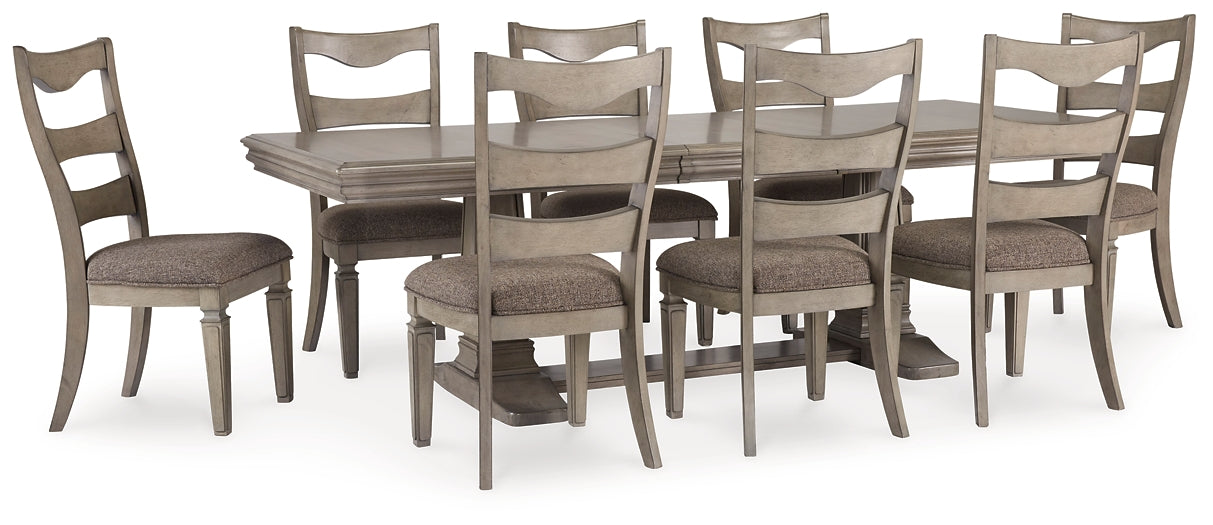 Lexorne Dining Table and 8 Chairs