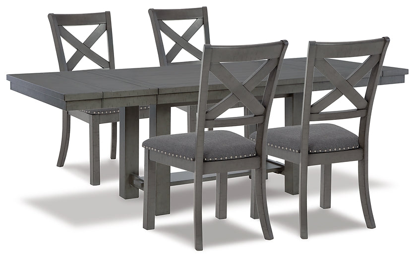 Myshanna Dining Table and 4 Chairs