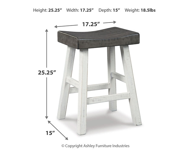 Glosco Counter Height Bar Stool (Set of 2)