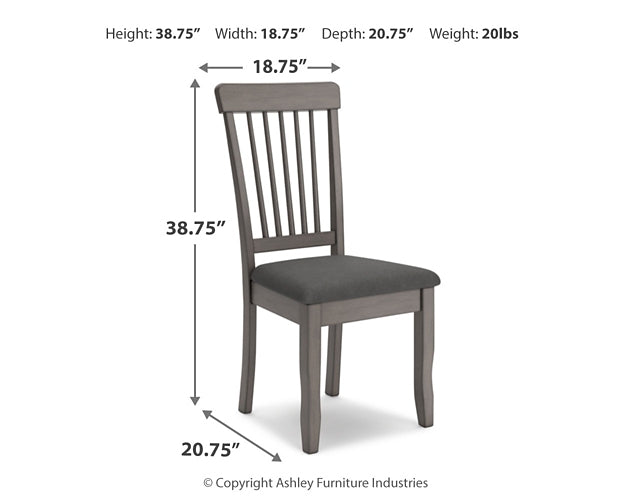 Shullden Dining Table and 4 Chairs